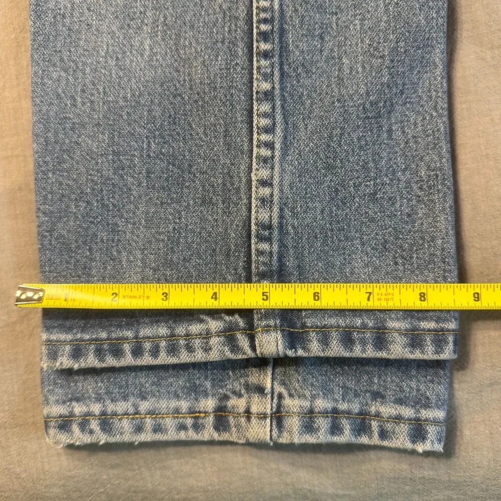Wrangler George Straight Slim Cowboy Cut ‎ Blue Jeans Mens 34x30 Western STAINS